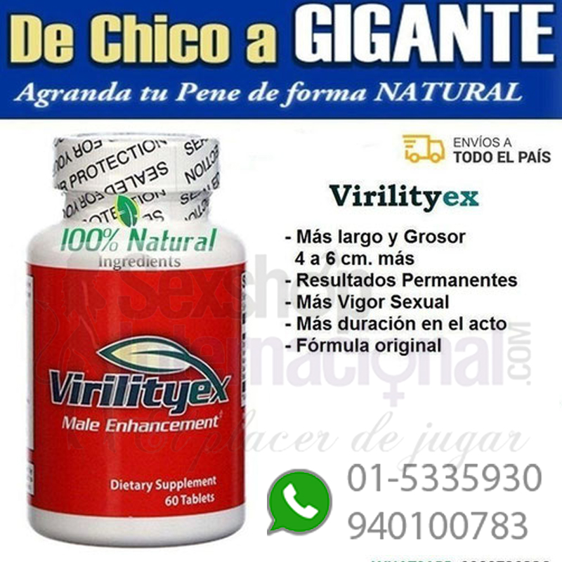 VIRILITY EX PASTILLAS PARA ALARGAR EL PENE